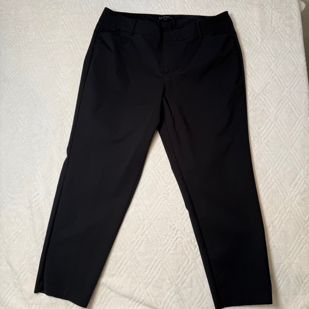 Classic Tailored ELOQUII Kady Fit Black Dress Pants 16R Plus Size Workwear